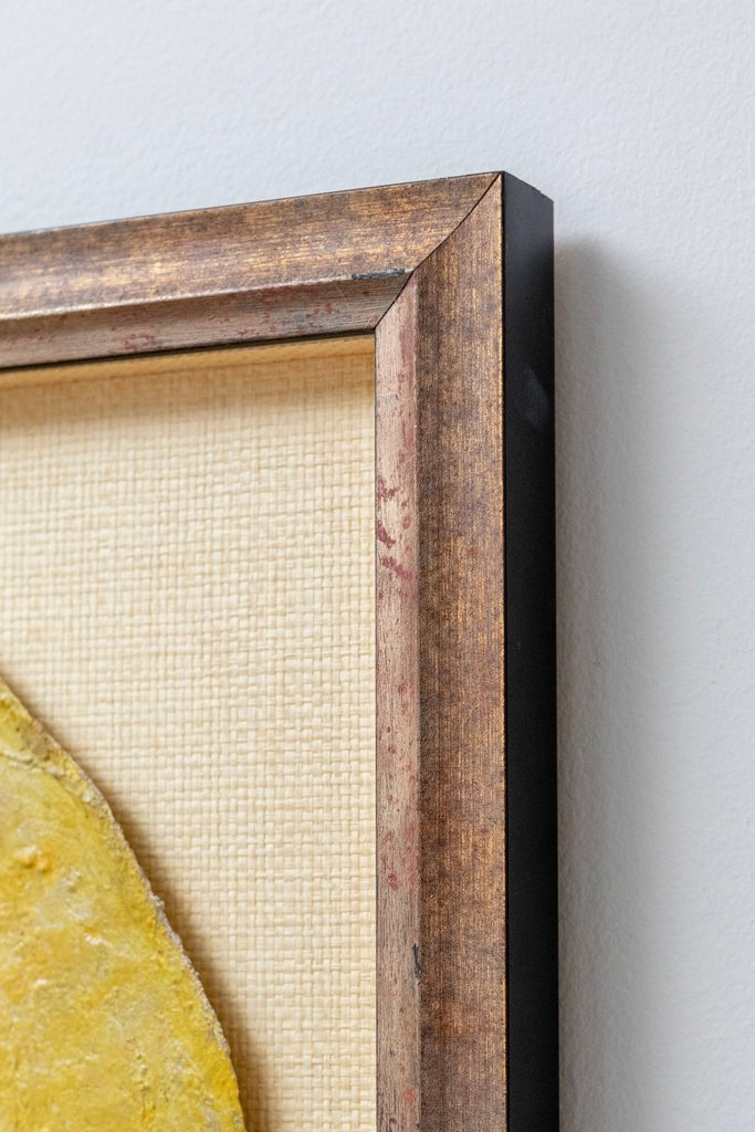 Warm Ochre Leaf II | 24" h x 14" w | Framed - Liza Pruitt