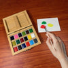 Watercolor Set – Bamboo Box – 18 Pans – Eco - Friendly - Liza Pruitt