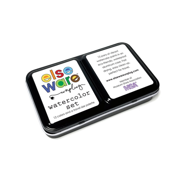 Watercolors – Metal Palette – 12 Colors – Travel Friendly - Liza Pruitt