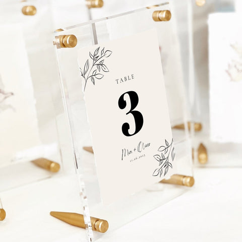 Wedding Acrylic Tabletop Float Frame - Liza Pruitt