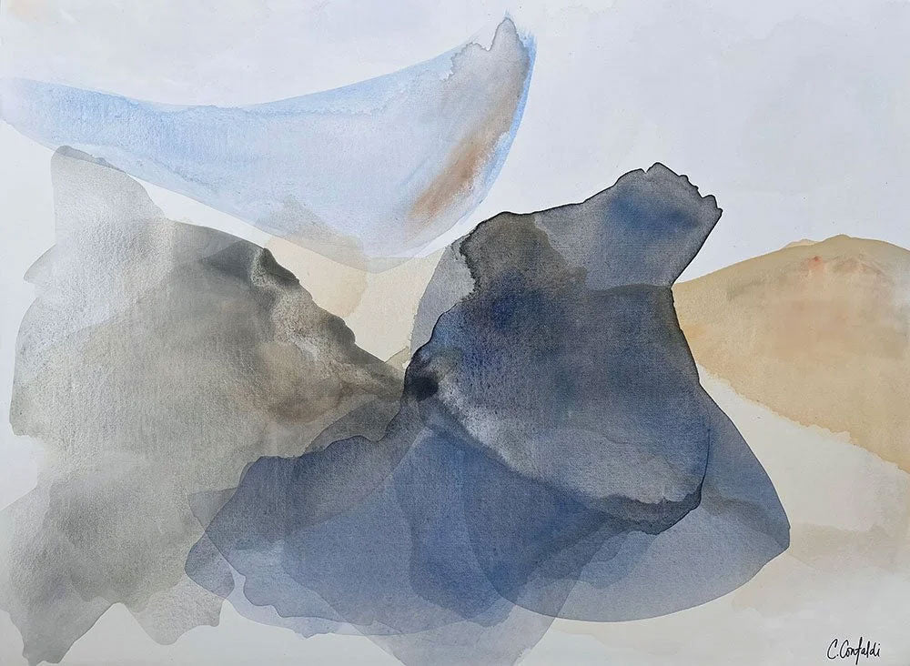 Where the Ocean Meets the Sky | 30" h x 40” w | Framed - Liza Pruitt