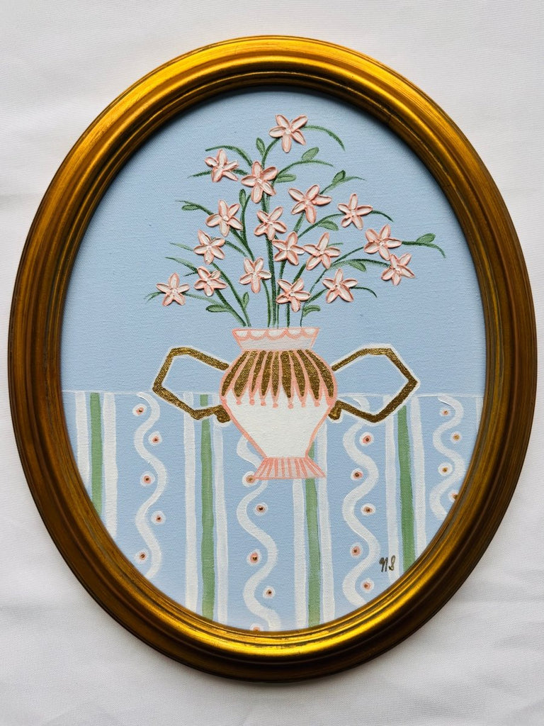 Whimsy Bouquet | 16.25" h x 13.25" w | Framed - Liza Pruitt