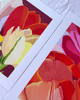 White and Yellow Tulips, with Red | 24" h x 16" w - Liza Pruitt