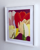 White and Yellow Tulips, with Red | 24" h x 16" w - Liza Pruitt
