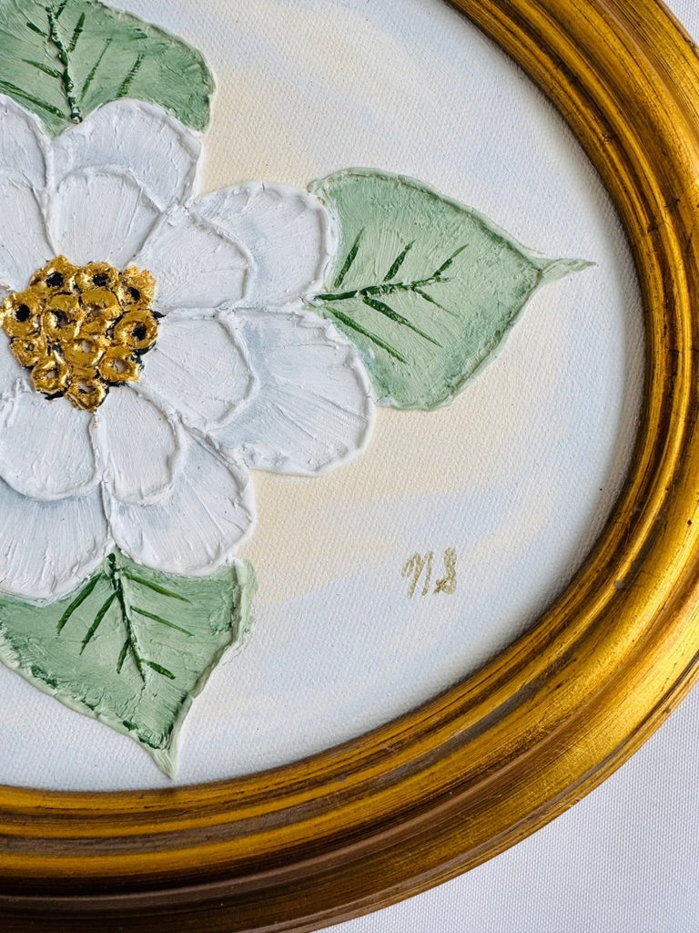 White Bloom | 10.25" h x 12.25" w | Framed - Liza Pruitt