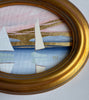 White & Cream Sail | 7.25" h x 9.25" w | Framed - Liza Pruitt
