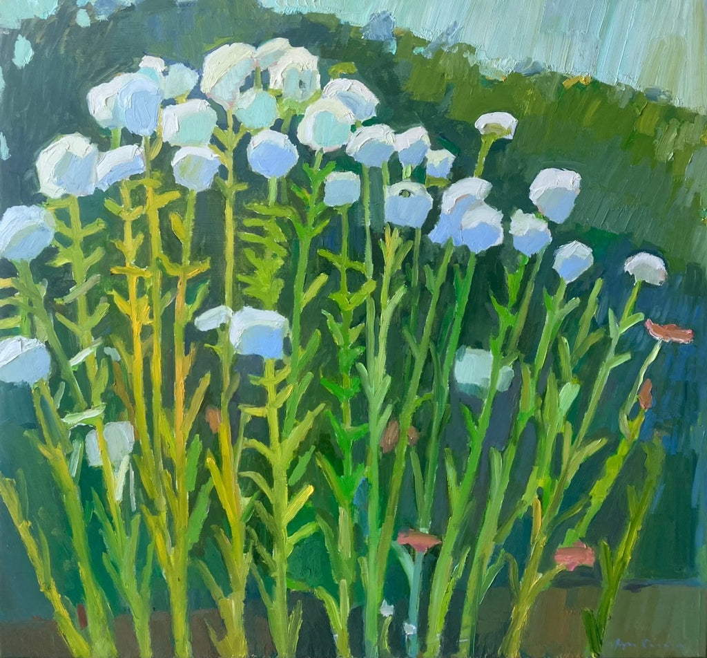 White Flowers | 32" h x 30" w - Liza Pruitt