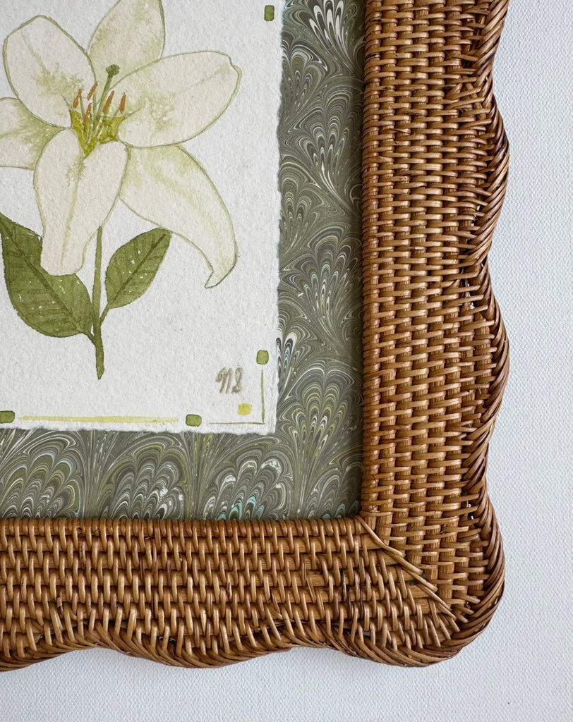 White Lily | 11.5" h x 13.5" w | Framed - Liza Pruitt