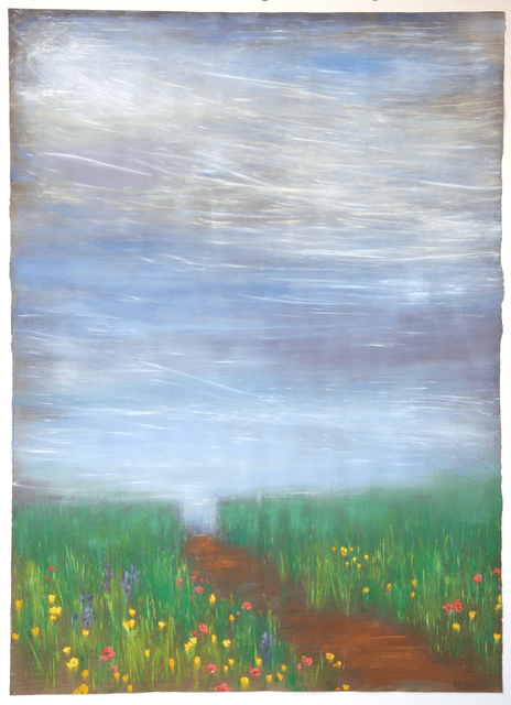 Windy Prairie and Wildflower Trail | 50" h x 36" w - Liza Pruitt