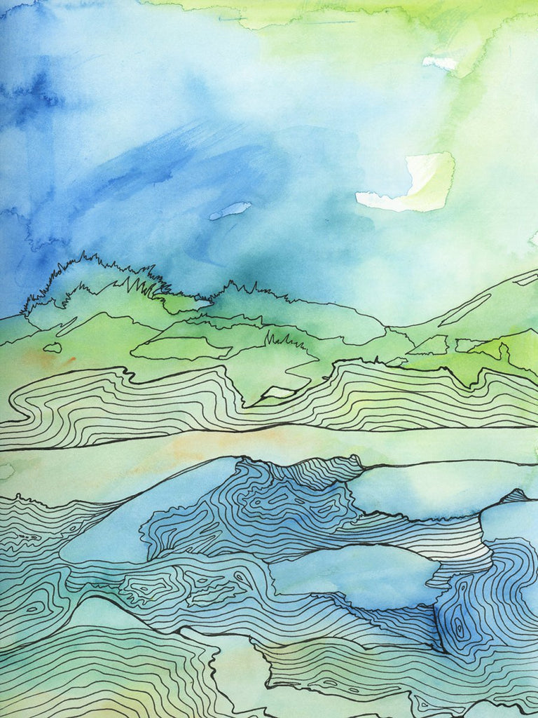Windy Shore - Open Edition Canvas Print - Liza Pruitt