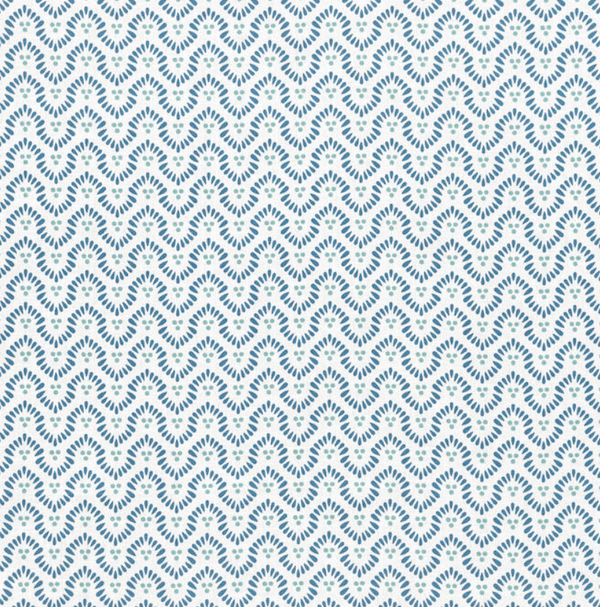 Wynford in Navy & White Pillow Cover by Thibaut - Liza Pruitt