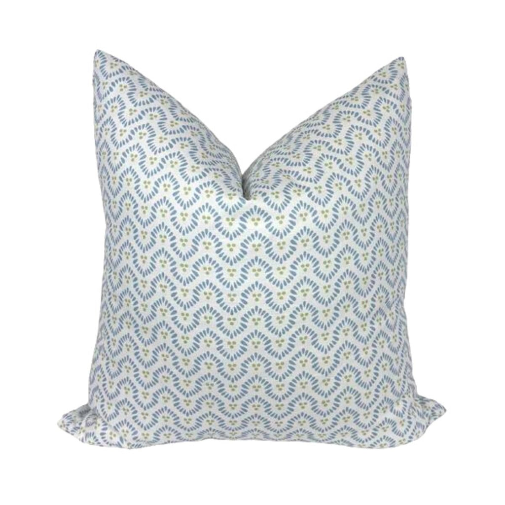 Wynford in Soft Blue on White by Thibaut - Liza Pruitt