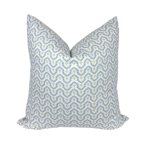 Wynford in Soft Blue on White by Thibaut - Liza Pruitt