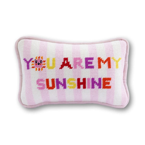 You Are My Sunshine Mini Needlepoint Pillow - Liza Pruitt