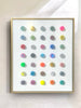 7 dots up on top | 24" h x 20" w | Framed - Liza Pruitt