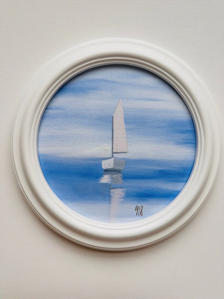 Adrift | 10 1/4" h x 10 1/4" w | Framed - Liza Pruitt