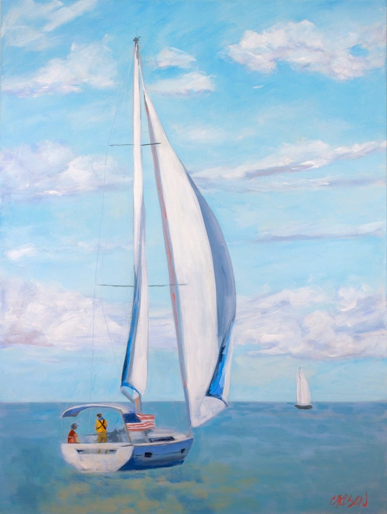 Afternoon Sail | 48" h x 36" w - Liza Pruitt