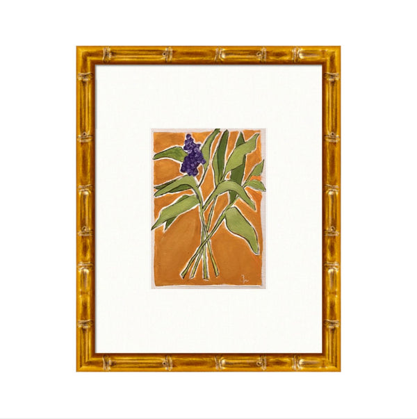 Apricot Flora 1 | 14" h x 11" w | Framed - Liza Pruitt