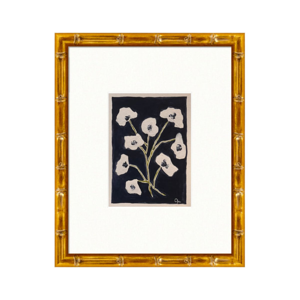 Black & White Flora 1 | 14" h x 11" w | Framed - Liza Pruitt