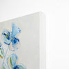 Blue Night Floral Abstract | 20" h x 20" w - Liza Pruitt