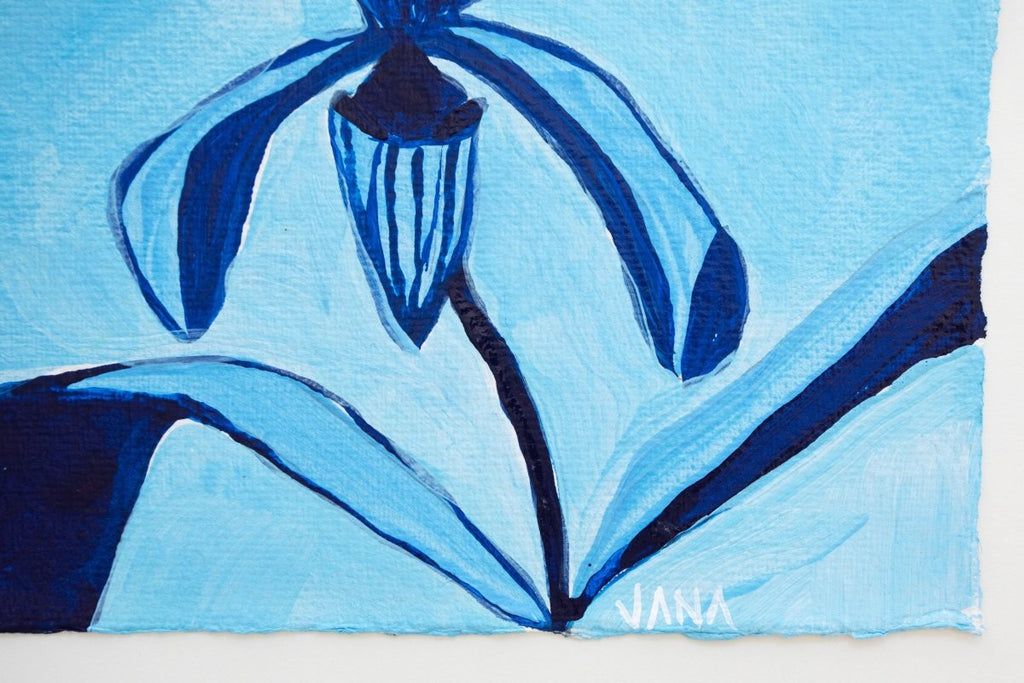 Blue Orchid | 14" h x 14" w - Garden Club - Liza Pruitt