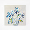Blue Play Floral II | 20" h x 20" w - Liza Pruitt
