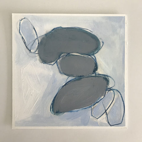 Blue Rocks | 8" x 8" - Liza Pruitt