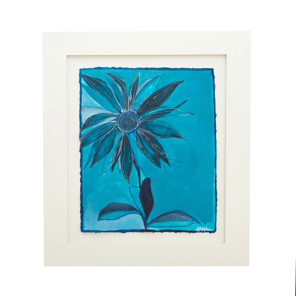 Blue Wildflower II | 19.75" h x 17.25" w - Garden Club - Liza Pruitt