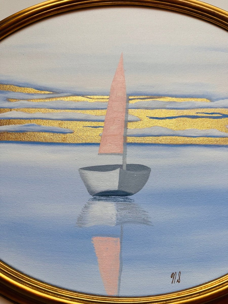 Boat for One | 18 1/2" h x 22 1/2" w | Framed - Liza Pruitt