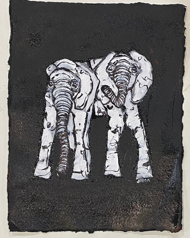 Bob and Beckham | 12" h x 9" w - Liza Pruitt