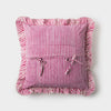 Candystripe Ruffled Square Pillow Cover - Liza Pruitt
