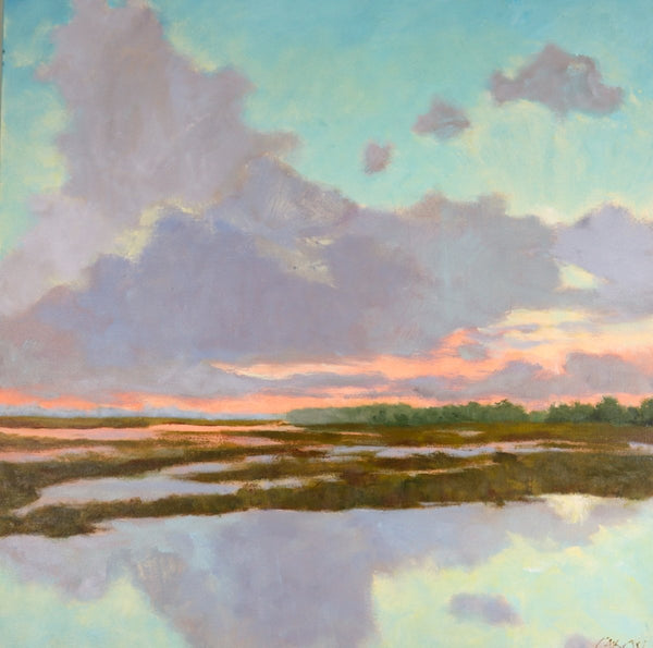 Clouds at Sunset | 36" h x 36" w - Liza Pruitt