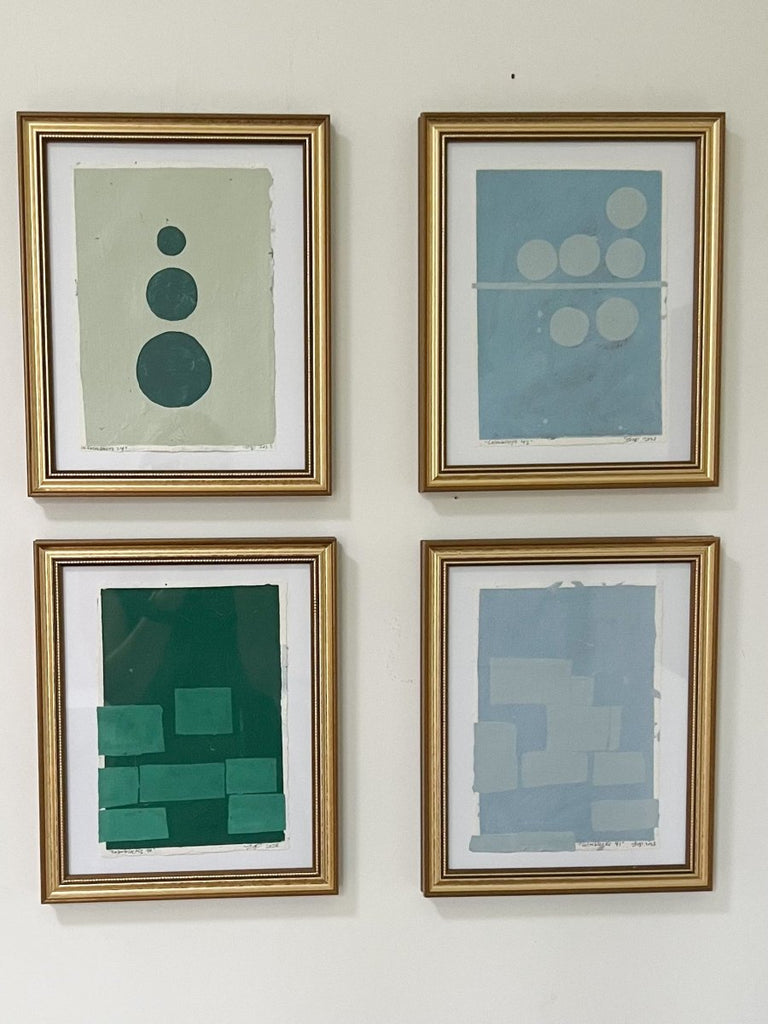 Colorblocks 34 | 11" h x 9.5" w | Framed - Liza Pruitt