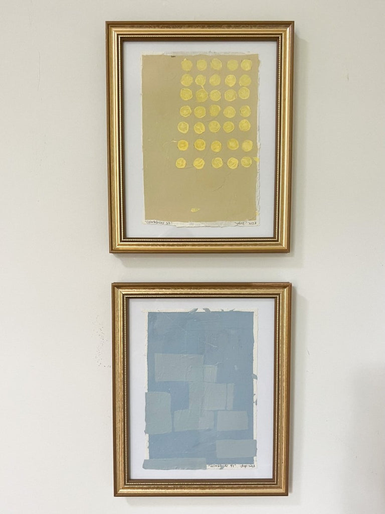 Colorblocks 39 | 11" h x 9.5" w | Framed - Liza Pruitt