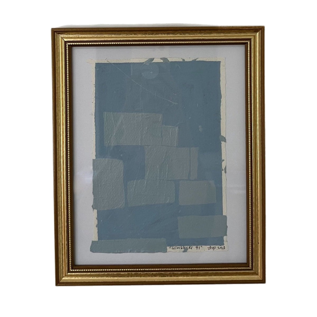 Colorblocks 41 | 11" h x 9.5" w | Framed - Liza Pruitt