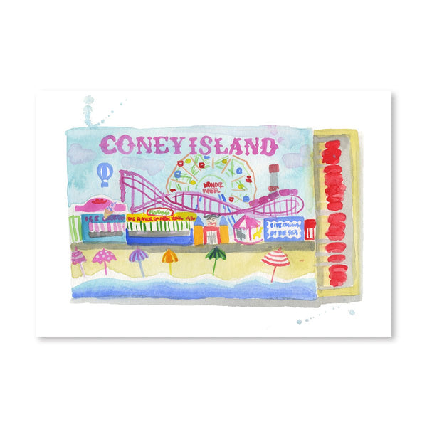 Coney Island Matchbook - Liza Pruitt