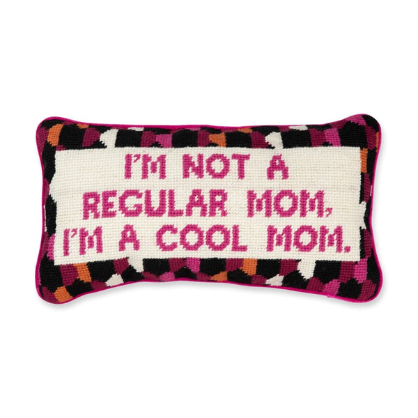 Cool Mom Needlepoint Pillow - Liza Pruitt
