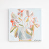 Coral Play Floral Abstract I | 20" h x 20" w - Liza Pruitt