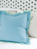 Darcy Linen Pillow - Aqua + Mint - Liza Pruitt
