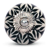Decorative Ceramic Knobs (Set of 12) - Handmade Drawer Knobs for Home, Kitchen, Wardrobe, or Cabinets - 1.57” x 1.10" - Liza Pruitt