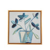 Deep Blue Floral Play II | 19.5" h x 19.5" w | Framed - Liza Pruitt