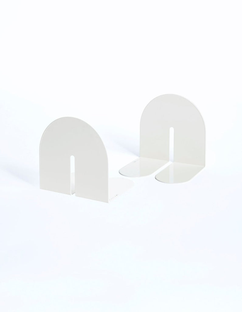 Dumbo Bookend Pair - Single Arc White - Liza Pruitt