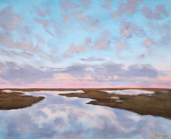 Evening on the Marshes | 24" h x 30" w - Liza Pruitt