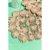 Fleur Raffia Placemat, Natural Color Flowers Woven Tabletop - Liza Pruitt
