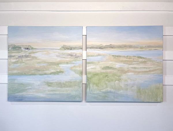 Flowing Marsh I & II | (2) 30" x 30" - Liza Pruitt
