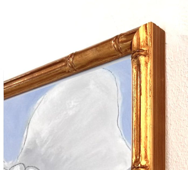 Garden Party French Blue | 30" h x 40" w | Framed - Liza Pruitt