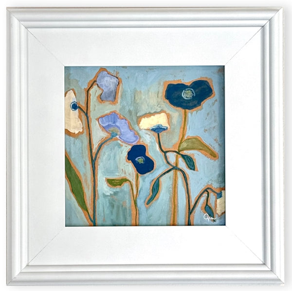 Garden Party No. 4 | 13" h x 13" w | Framed - Liza Pruitt