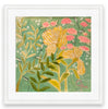 Garden Party Pink & Yellow | 25" h x 25" w | Framed - Liza Pruitt