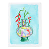Ginger Jar Art Print - Turquoise - Liza Pruitt