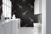 Giraffe Charcoal Wallpaper - Liza Pruitt
